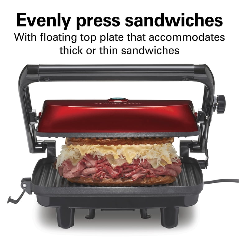 Hamilton Beach Panini Press Sandwich Maker, Electric Indoor Grill