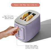Beautiful 2 Slice Toaster with Touch-Activated Display, Lavender by Drew Barrymore