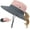 Mixed Pink, variant on Kids Sun Hat with Ponytail Hole UV Protection Wide Brim Summer Beach Bucket Cap Fishing Hat for Girls