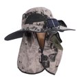 thumbnail image 1 of Sombrero De Ventilador Solar, Sombrero De Pesca De Ala Ancha De Secado Rápido Con Ventiladores Duales, Protección Upf50 Carga Solar USB, Viento De Tres Velocidades, 1 of 7