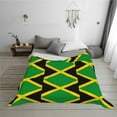 thumbnail image 6 of Throw Blanket Jamaica Flag Pattern Soft Cozy Fleece Flannel Blanket Home Decor for Couch Sofa Bed 50"x40", 6 of 7