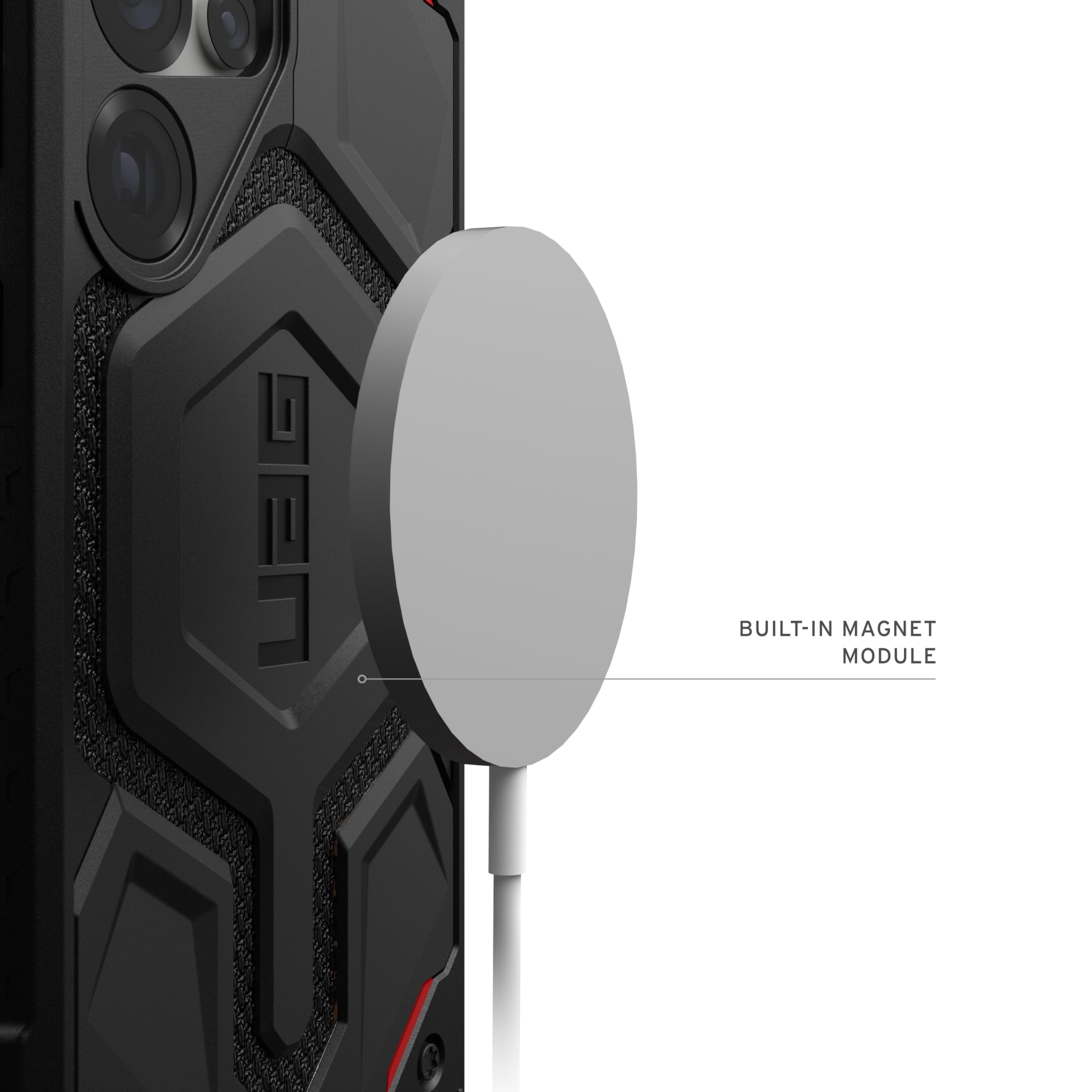 UAG Samsung Galaxy S25 Ultra Case 6.8" Monarch Pro - Compatible with Magnetic Charging Premium Rugged Military Drop Tested Protective Cover, Kevlar Black