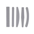 thumbnail image 4 of 5 PCS Half Moon Sanding Nail File Suit Polished nail files Nail Files Set Manicure Tools Nail Art Tools, 4 of 7