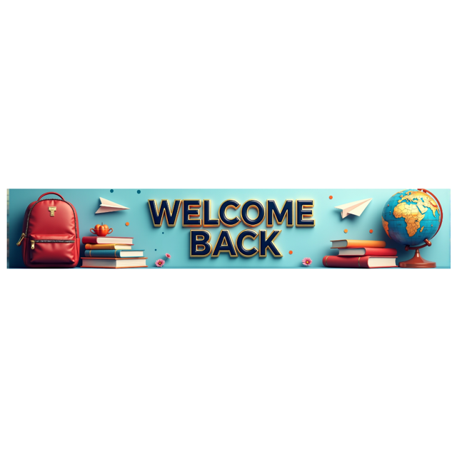 Welcome Back Theme Party Banner Heart Design Background Wedding Event Backdrop School Decorations Reunions Photo Props