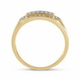 Divine Creation 14K Yellow Gold Plated 1.52 Ct Round Cut White Diamond