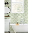 thumbnail image 2 of Chesapeake Fletching Green Geometric Wallpaper, 2 of 4
