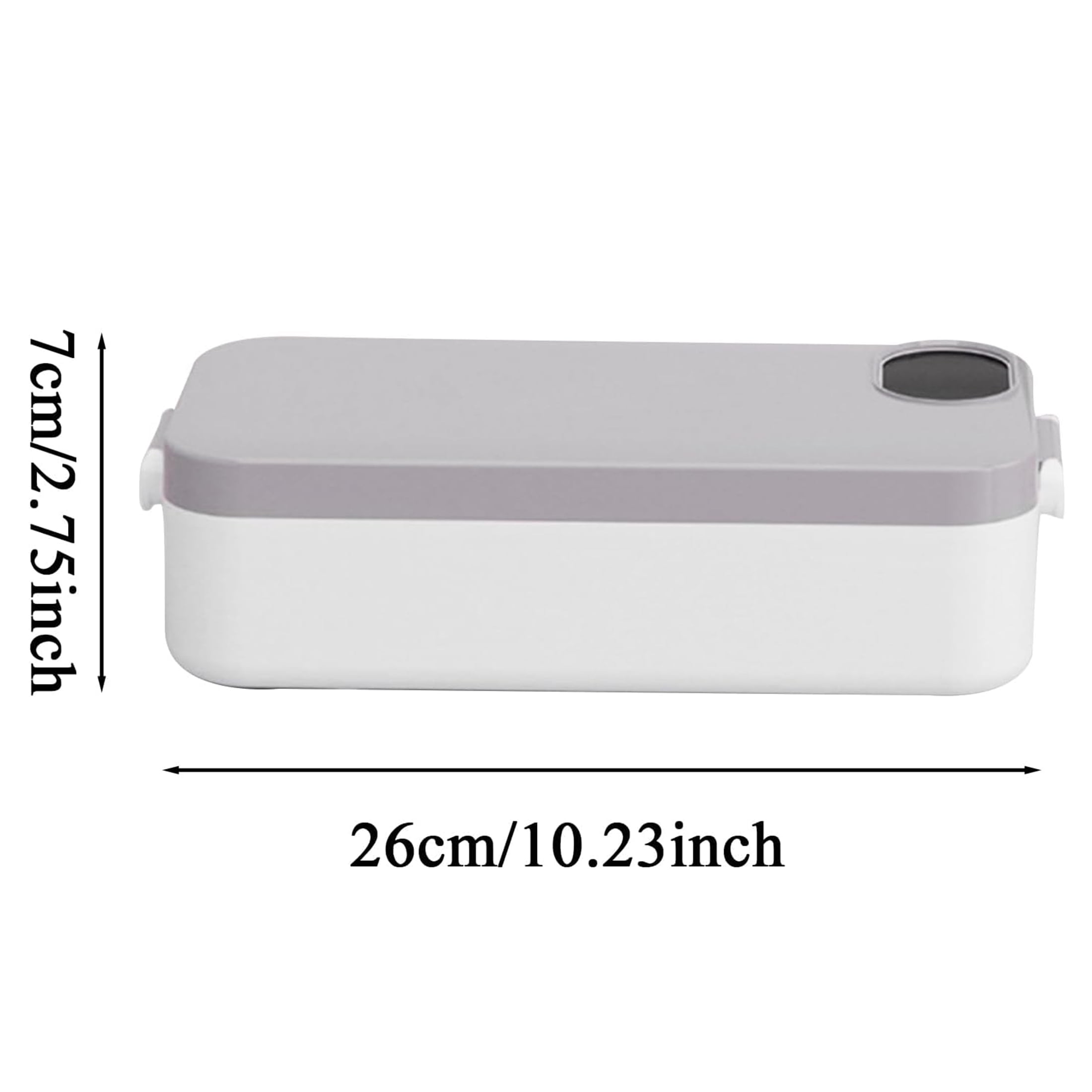Rechargeable Self-Heating Lunch Box, 900ml/30oz Bento Box, 4 Temperature Control, 7200mAh Portable Food Warmer, Stainless Steel Inner Container, Heated Lunch Container for Office, Travel, Car