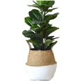 thumbnail image 3 of Cesta tejida a mano, cesta de almacenamiento, cesta de lavandería, cesta de decoración, planta colgante, cesta de jardín 38x34 cm Feliz Sencillez, 3 of 5