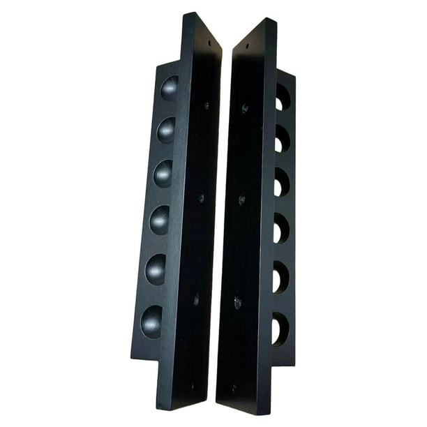 Soporte organizador de accesorios para billar, soporte para taco, adorno de madera Negro