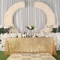 thumbnail image 1 of GFDYREE Sequin Tablecloth, Wedding, Sweetheart, Christmas Tree, Rectangular, 90"x 156", Light Gold, 1 of 5