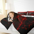 thumbnail image 4 of Manfei Kids Gamepad Controller Bedding Comforter Set,Console Video Game Twin Comforter Sets,Black Red Bedding Set For Boys,Luxury Bedroom Decor Reversible,2-Piece, 4 of 8