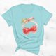 thumbnail image 2 of Blusas de Manga Corta para las Mujeres Divertida Impresión Cuello Redondo Camiseta Vintage, Blusas de Primavera para las Mujeres, 2 of 9