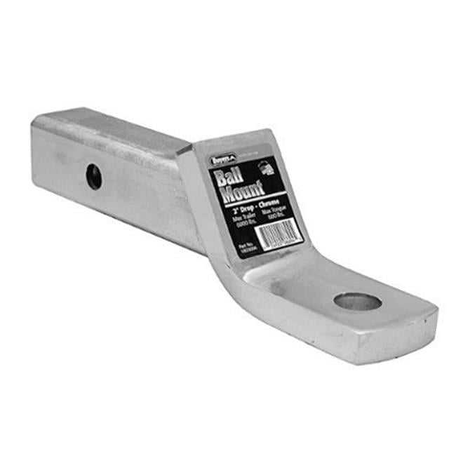 2 in. Straight Ball Mount Drop Chrome