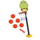 thumbnail image 3 of Juego de aro de baloncesto para niños, red de baloncesto con 5 bolas y bomba, suministros fáciles de montar, juguetes deportivos al aire libre para Verde, 3 of 8