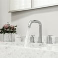 thumbnail image 5 of VIGO Cass 8 in. Two Handle Three-Hole Widespread Bathroom Faucet in Brushed Nickel-VG01301CH, 5 of 12