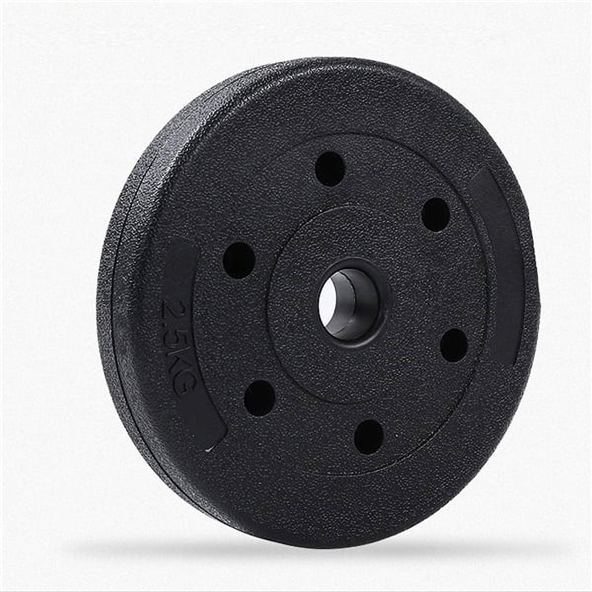 Renwick 55lb Barbell Dumbbell Weight Set, Black