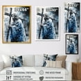 thumbnail image 4 of DESIGN ART Designart "Jesus With Cross V" Religious Landscape Canvas Art Print 16 in. wide x 32 in. high, 4 of 5