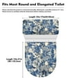 thumbnail image 7 of COEQINE Blue Gray Tie-Dye Toilet Lid Dust Cover Set Fits Most Tanks & Lids Stretchable Easy Installation Durable with a 2-Piece Toilet Cover Set, 7 of 7