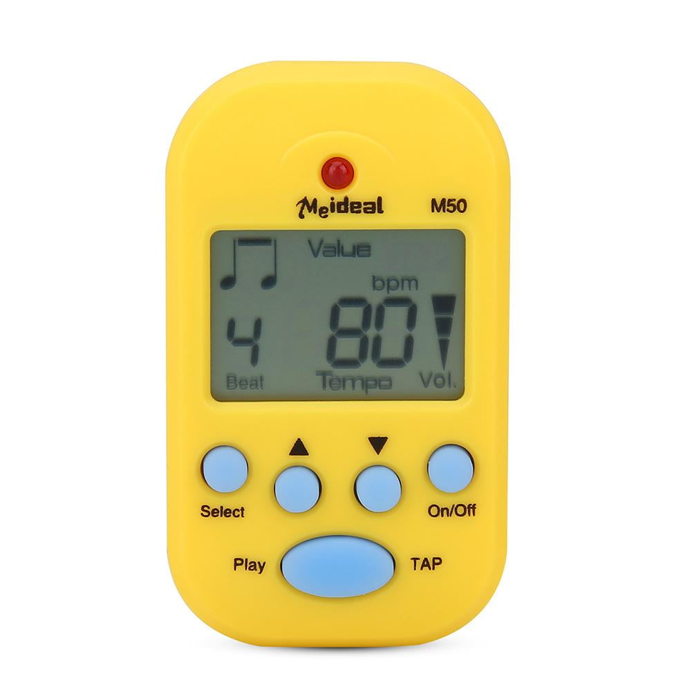 WALFRONT Mini Digital Beat Tap M50 Tempo Metronome Clip Musical