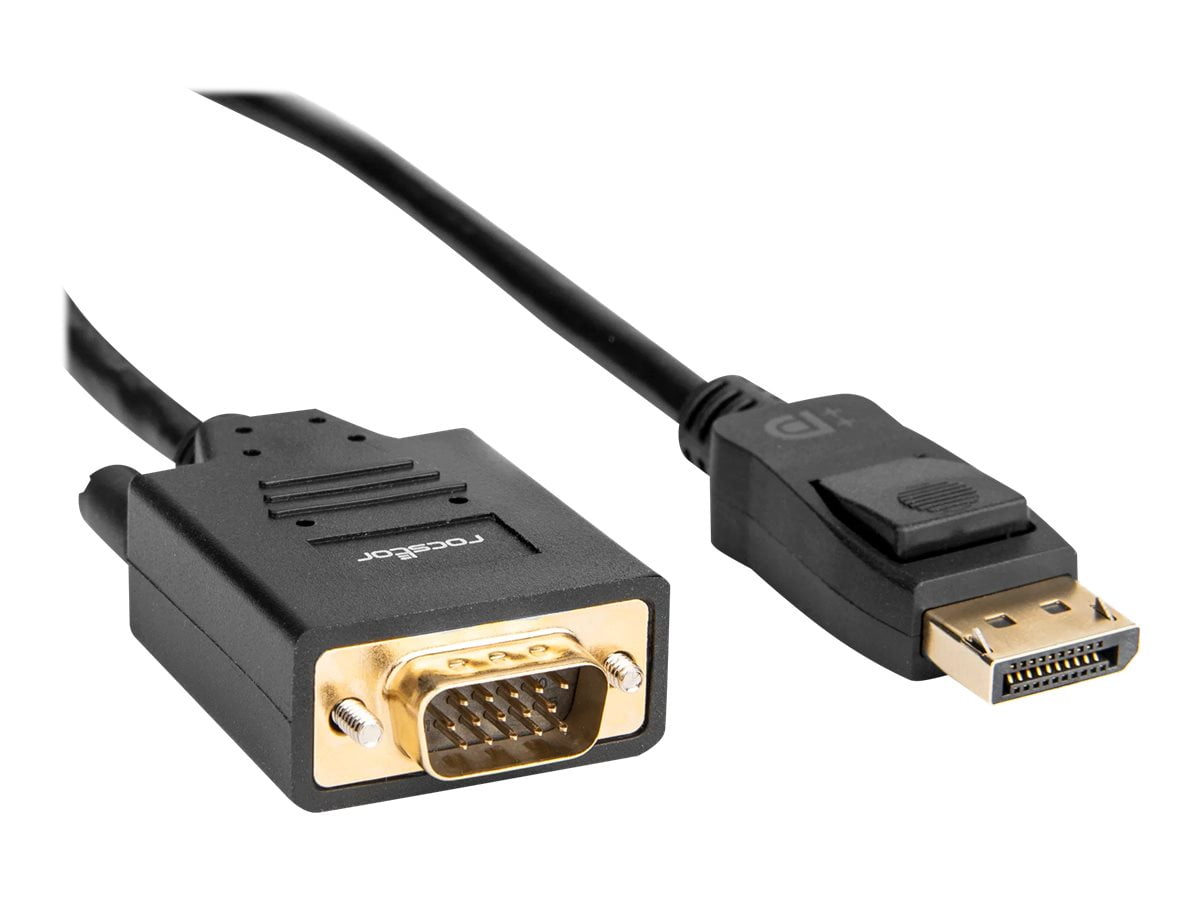Rocstor Premium 6 ft DisplayPort to VGA Cable M/M- DisplayPort to VGA Supporting (Y10A172B1)
