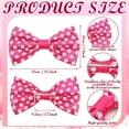 thumbnail image 2 of Guvpev Christmas Tree Topper Bow - Min-nie Mouse Tree Topper 14 x 8'' Large Pink and White Polka-dot Sequin Bow for Indoor Outdoor Christmas Decorations Xmas Party Favor Holiday Treetop Decorations, 2 of 12