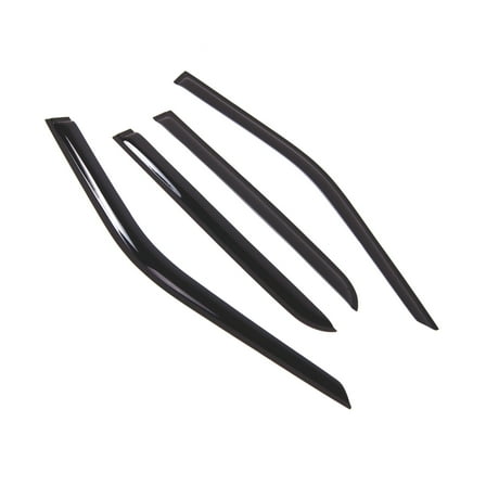 Tuningpros WD2-791 Outside Mount Window Visor Deflector Rain Guard Dark Smoke 4 Pcs Set For 2015-2016 Ford F-150 SuperCrew