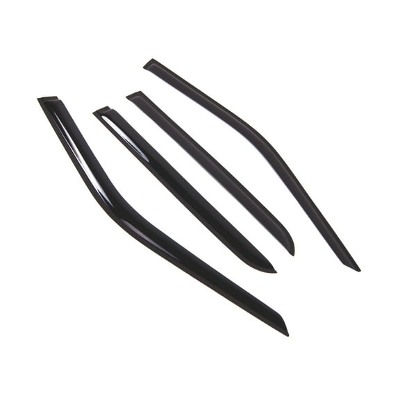 Tuningpros WD2-791 Outside Mount Window Visor Deflector Rain Guard Dark Smoke 4 Pcs Set For 2015-2016 Ford F-150 SuperCrew