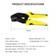 thumbnail image 2 of Alicates para engarzar cables multifuncionales Abrazadera de resorte Abrazadera terminal aisl Carevas Alicates de prensado, 2 of 7