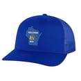 thumbnail image 3 of Wisconsin Trucker Hat - Embroidered State Flag Design - Badger State Wisconsin Cap Snapback (Black), 3 of 9