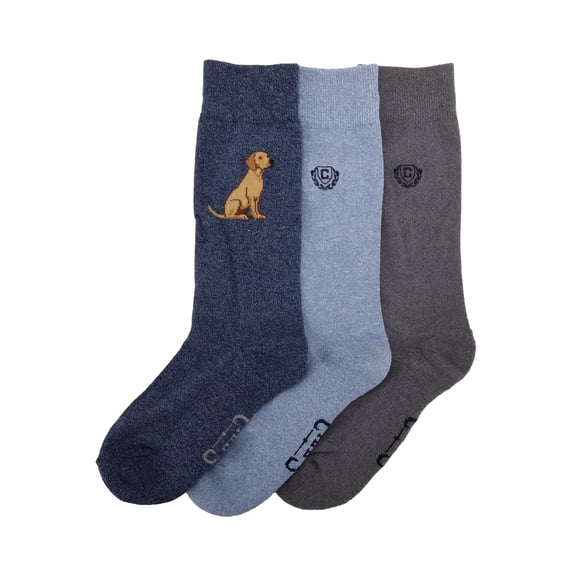 Chaps Embroidery Crews 3-Pack Men's Sock Size 10-13