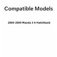 thumbnail image 2 of Driver Left Side Rear Door Window Door Glass Compatible with Mazda 3 2004-2009 4 Door Hatchback Models, 2 of 4