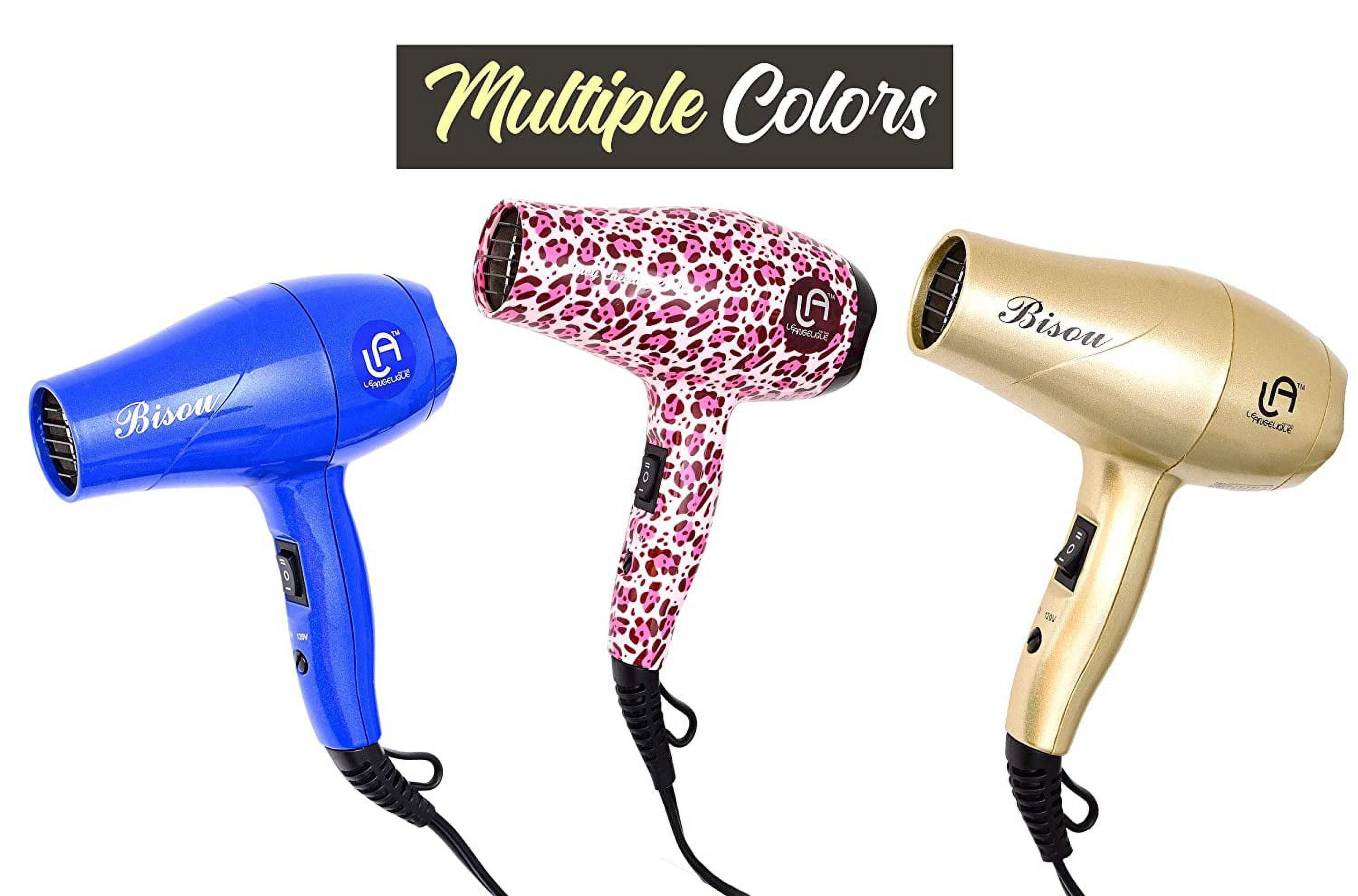 Le Angelique Mini Hair Dryer 1200W Super Strong with Diffuser Travel Size (Gold)
