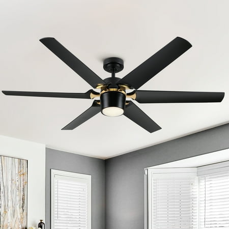 

KUIKUI 56 Integrated LED Light Ceiling Fan with White ABS Blade