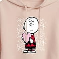 thumbnail image 3 of Peanuts - Charlie Brown Xoxo - Juniors Cropped Pullover Hoodie, 3 of 6