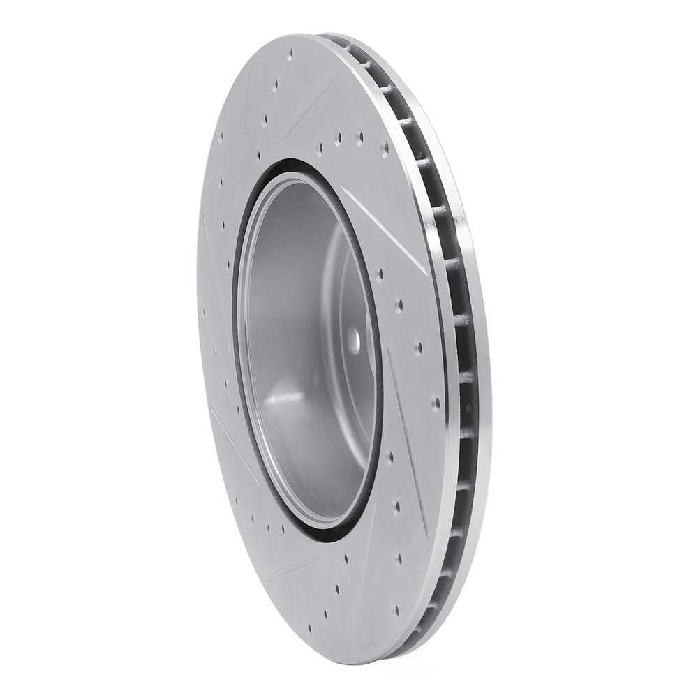 Dynamic Friction Company 631-31114R DFC Brake Rotor - Drilled And Slotted - Silver