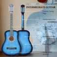 thumbnail image 6 of Ktaxon 38in Beginner Round Acoustic Guitar Starter Kit with Bag, Tuner, Extra Strings, Blue, 6 of 18