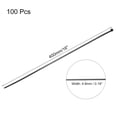 thumbnail image 2 of Uxcell 100PCS Cable Zip Ties 16 Inch, Self-Locking Nylon Wire Ties Heavy Duty with 50 LBS Tensile Strength Black, 2 of 6