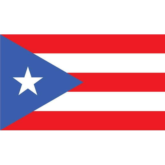 2-Pack Puerto Rico Flag Decal Sticker | 5-Inches By 3-Inches | Vinyl Sticker | PD513