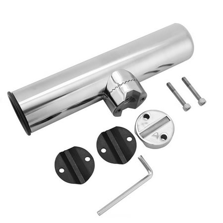 linyes Stainless Steel Rail Mount Clamp 19-26mm/26-32mm/32-51mm Boat Fishing Rod Holder