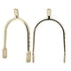 thumbnail image 3 of Espuelas cromadas para niña joven Espuelas estrechas de aleación de zinc y latón cromado para mujer (oro), 3 of 5