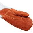 thumbnail image 6 of Vollum High-Heat Orange-Top Suede Oven Mitts 1 Pair 16 Inch, Resistant to 572F, 6 of 6