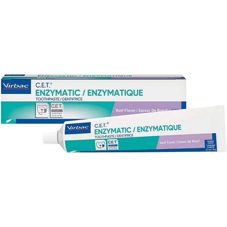 Virbac CET Enzymatic Toothpaste| Eliminates Bad Breath by Removing Plaque and Tartar Buildup | Best Pet Dental Care Toothpaste