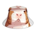 thumbnail image 3 of Daiia Cartoon Guinea Pig Pattern Bucket Hat - Trendy Cotton Sun Hat for Beach, Golf, Fishing - Fun Outdoor Vacation Boonie for Men and Women, 3 of 9