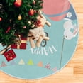 thumbnail image 5 of FMSHPON Easter Tree Skirt Colorful Eggs Bunny Xmas Christmas Tree Skirt Stand Mat for Holiday Party Decoration Indoor Outdoor 36 inches, 5 of 6
