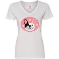 thumbnail image 3 of Inktastic French Bulldog Dog Women's V-Neck T-Shirt, 3 of 5