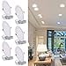thumbnail image 3 of JARLSTAR 8 Inch LED Recessed Light with Junction Box, 6 Pack Ultra Thin LED Recessed Lighting.6000K Daylight, No Dimmable,18W 8" Recessed Ceiling Canless Wafer Downlight.Slim Can-Killer Lights,CRI80+, 3 of 4