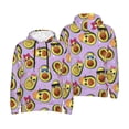 thumbnail image 6 of Bingfone Cartoon Avocados Men's Drawstring Hoodie Long Sleeve Pocket Sweatshirts-X-Large, 6 of 6