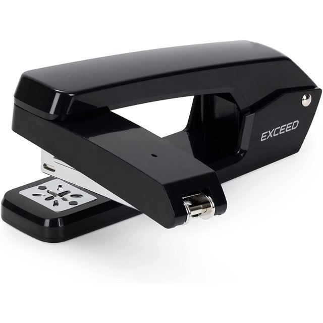 Grapadora giratoria de brazo oscilante, capacidad de 25 hojas, grapadoras de escritorio con rotación de 360 grados para folletos o encuadernación de libros Fokelyi CZBG-ZC8