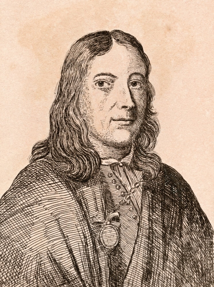 Johannes Lingelbach 1622 - 1674 Aka Jan Lingelbach Dutch Painter From 75 Portraits Of Celebrated Painters From Authentic Originals Etched By James Girtin Published London 1817 Canvas Art - Ken Welsh