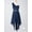 Navy Blue-A, variant on Girls One Shoulder Chiffon Party Dress Wedding Bridesmaid Pageant Flower Dresses with Beaded Sash